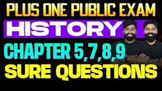 Plus One Public Exam History | Chapters - 5, 7,8,9 | Sure Questions | Eduport