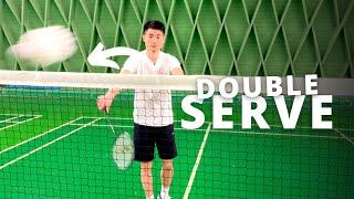 How to backhand serve in doubles (short + flick) | Basic Feather & Morten Frost