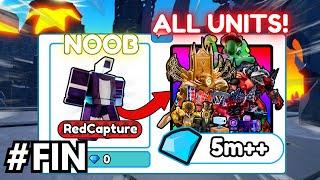 MILLIONS OF GEMS PROFIT IS EASY! | NOTHING TO EVERY UNITS IN TOILET TOWER DEFENSE #FIN [1/2]