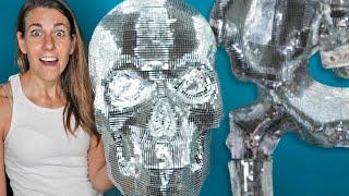 I Make a 12ft DISCO BALL SKELETON