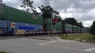 Railfanning a Long FEC Intermodal/Mixed Freight Train. Jacksonville, Florida!