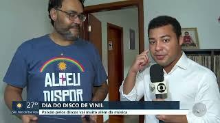 Reportagem da EPTV - São Carlos sobre o Dia do Disco de Vinil com participação do Zé