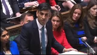 Prime Minister Rishi Sunak talks very positively about David Fishwick and  Burnley Savings and Loans