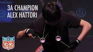 Alex Hattori - 3A Final - 1st Place - 2016 US Nationals - Presented by Yoyo Contest Central