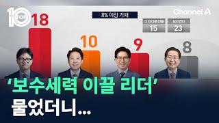 ‘보수세력 이끌 리더’ 물었더니… / 채널A / 뉴스TOP 10