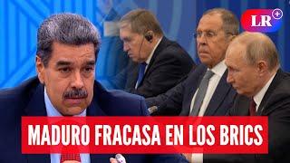 Lula Da Silva le da la espalda a Nicolás Maduro e impide que Venezuela ingrese a los BRICS | #LR