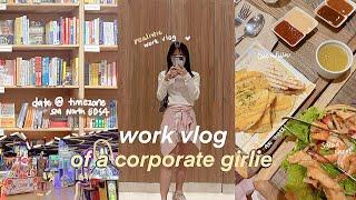 work vlog | corporate girly busy 9-5 office life, arcade adventure ft. Timezone, weyatoons