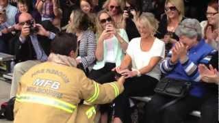 MFB firefighter surprise proposal (Recruit Course 107)