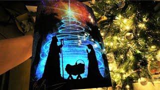 First Noel GLOW IN THE DARK - SPRAY PAINT ART by Skech ART