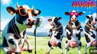 SHORT FUNNY COW DANCE 123 Cow Song &Cow Videos 2024 |Cow dance mix |funnydancing cow |cow music |moo