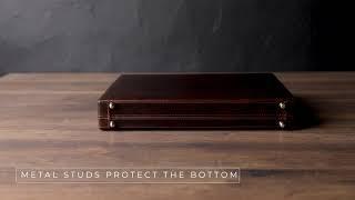 Leather Attaché Case Briefcase - The Golden Bowl | Time Resistance Official Video