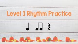 Level 1 Halloween Themed Rhythm Practice