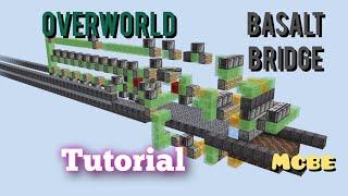 Overworld basalt bridge tutorial MCBE