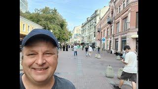 New and Old Arbat streets in Moscow, Russia   Aug 23, 2024