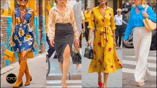 Milan's Summer Street Style: Timeless Beauty of Italian Elegance Best Summer Dress Over 50 60 70