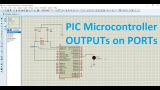 How to use outputs in pic micro controller in proteus simulation