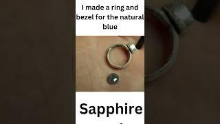 Handmade Sapphire Ring #indierockmusic #indiegems #gems #faceting #silversmithing