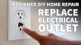 How to Replace an Electrical Outlet – Replace Burnt Out Electrical Outlet and Old Damaged Socket