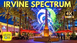 Irvine Spectrum Center | HUGE Upscale Shopping Mall | Walking Tours for Treadmills | 4K Walking Tour