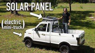 I added a solar panel to charge my $2,000 electric truck