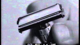 Gillette adjustable razor 1961 TV commercial