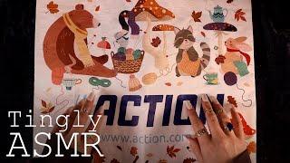 ASMR Crinkly Tote Bag Tracing ( soft spoken/whisper, crinkles, tracing, tapping)