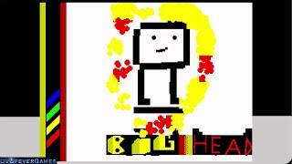 BIG HEAD: COMPLETE WALKTHROUGH (2024) - *NEW* ZX Spectrum 48K game! Gameplay! - DVDfeverGames