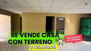 Casa de campo cerca del Aeropuerto Internacional proyecto de AirBnb $105K #ElSalvador
