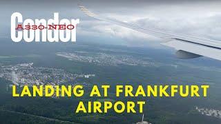 Landing in Frankfurt Airport (FRA), condor A330 Neo