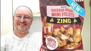 Iceland Chicken Breast Mini Fillets  Zing  ~ Hot & Spicy? ~ Food Review