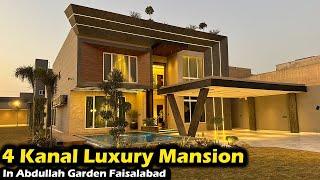 Fully Furnished 4 Kanal Luxurious Mention  In Abdullah Garden Faisalabad @AlAliGroup