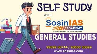 Self Study for UPSC General Studies with Sosin IAS Academy| Best Comprehensive Guide |Sosin IAS |HYD