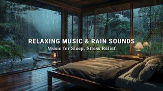 Peaceful Bedroom Space | Relaxing Piano Music & Rain Sounds for Deep Sleep, Stress Relief, Calming