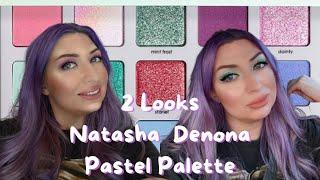 Natasha Denona Pastel Palette 2 Looks 1 Palette / Tutorial / Laurel Luxe @natashadenona