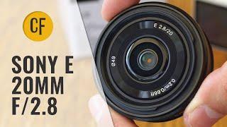 Sony 20mm f/2.8 lens review with samples