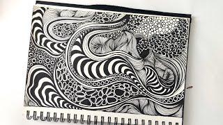 Zentangle art || Zentangle art for beginners || Zendoodle || Zentangle patterns || Doodle patterns