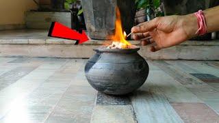 घड़े में से निकले सांप | सांप रिएक्शन | Black Fire Snake - Amazing Science Experiment |The Vigyanklok