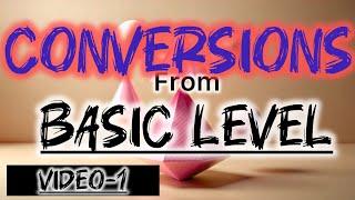 Conversions in Organic chemistry from Basic Level to complex ::video -1