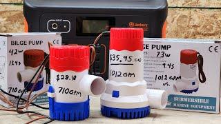 Bilge Pump Comparison Test: 1100GPH vs 1500GPH Real World Results.