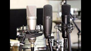 Drum Room Mic Comparison - Neumann U87ai | Shure Ksm32 | Mann M21