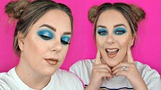 FESTIVAL MAKEUP TUTORIAL | Blue Halo Eye | MakeupByMegB