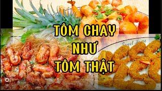 3 Cách làm TÔM CHAY như TÔM THẬT thơm ngon đẹp mắt MÓN CHAY NGON dễ làm | ATHG | Vegetarian shrimp