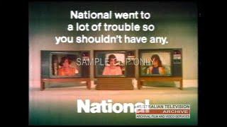 NATIONAL COLOR TELEVISIONS -  A Vintage Australian TV Ad! (1976)