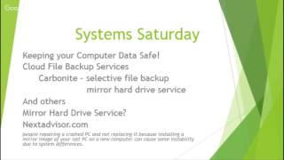 Solopreneur Success Strategies Systems Saturday Computer Backup