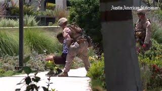 US Marines detain civilian at LA anti-ICE protests for first known time after Trump deploys military