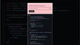 Random Password Generator with HTML, CSS, and JavaScript | Subscribe For More 