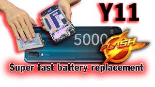 Super fast vivo y11 battery replacement  - How to open y11 replace the battery