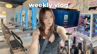 a week in my life | playing valorant, life updates, pilates, going to seattle