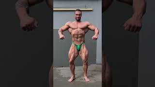Bodybuilder posing