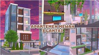 APARTEMEN MEWAH 3 LANTAI UNTUK DRAMA [Save+Edit] ||Build Sakura School simulator